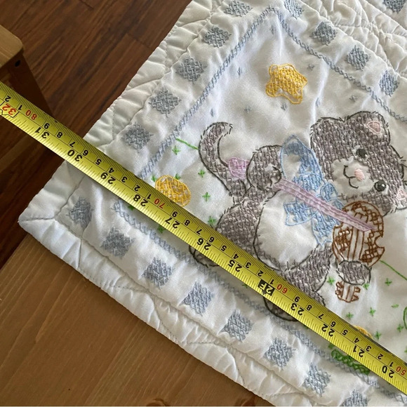 VTG Bucilla Mother Goose Rhymes Quilt (63480) Finished Quilt 30x33” Baby Blanket - Picture 9 of 15